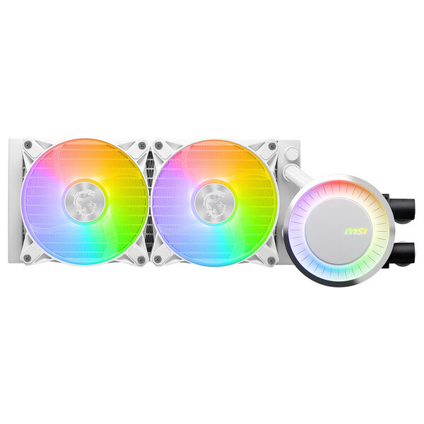 ventirad msi mag coreliquid - MSI MAG CORELIQUID E240 WHITE Razox Suisse