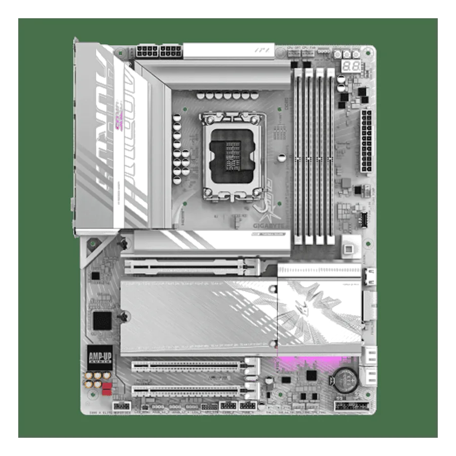Gigabyte Z890 A ELITE WF7 ICE — vue latérale