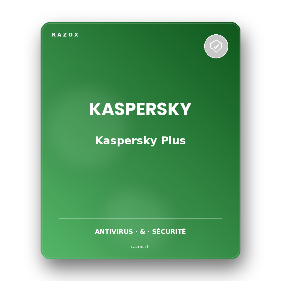 Kaspersky Plus 5 utilisateurs 1 an