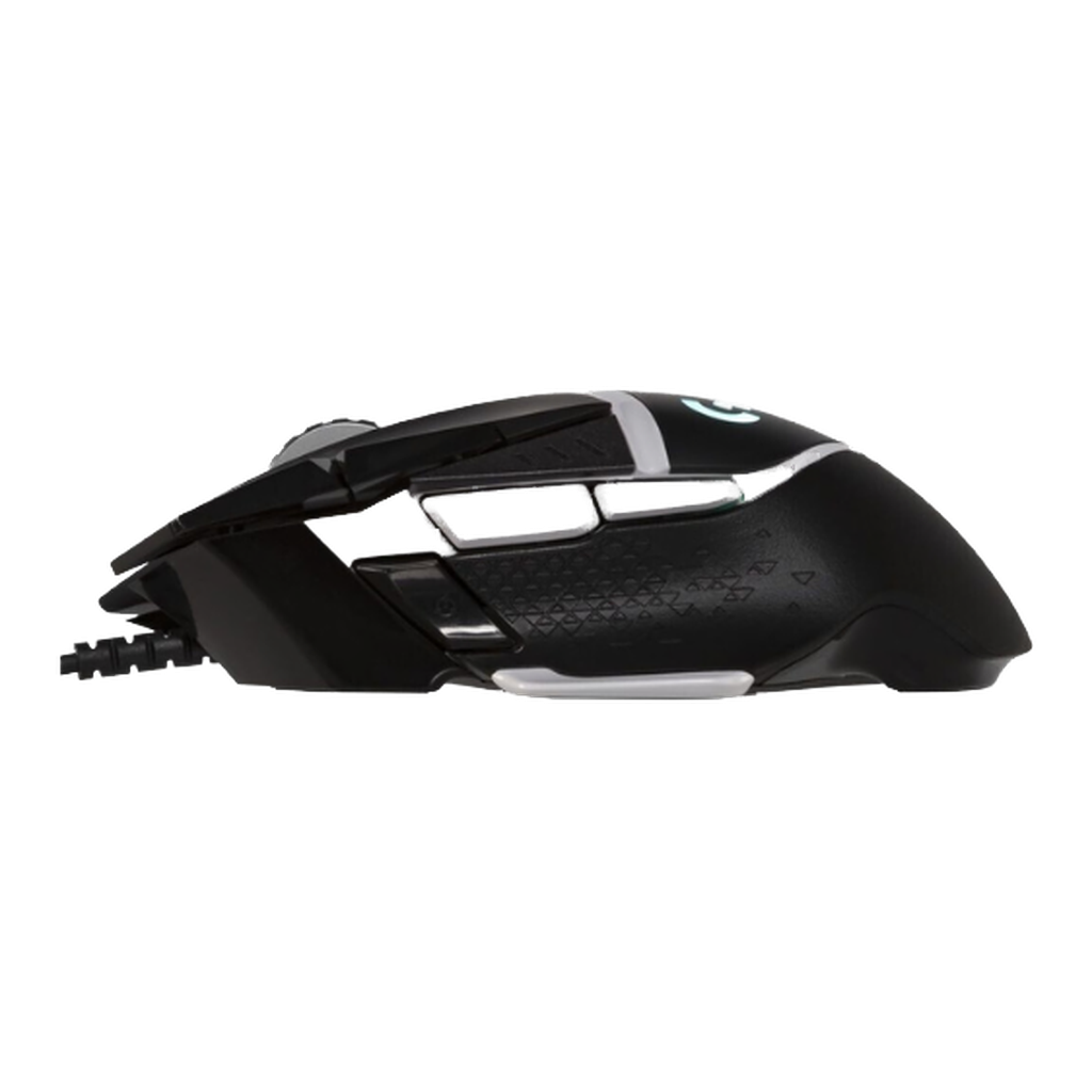 Logitech G502 Hero — vue latérale