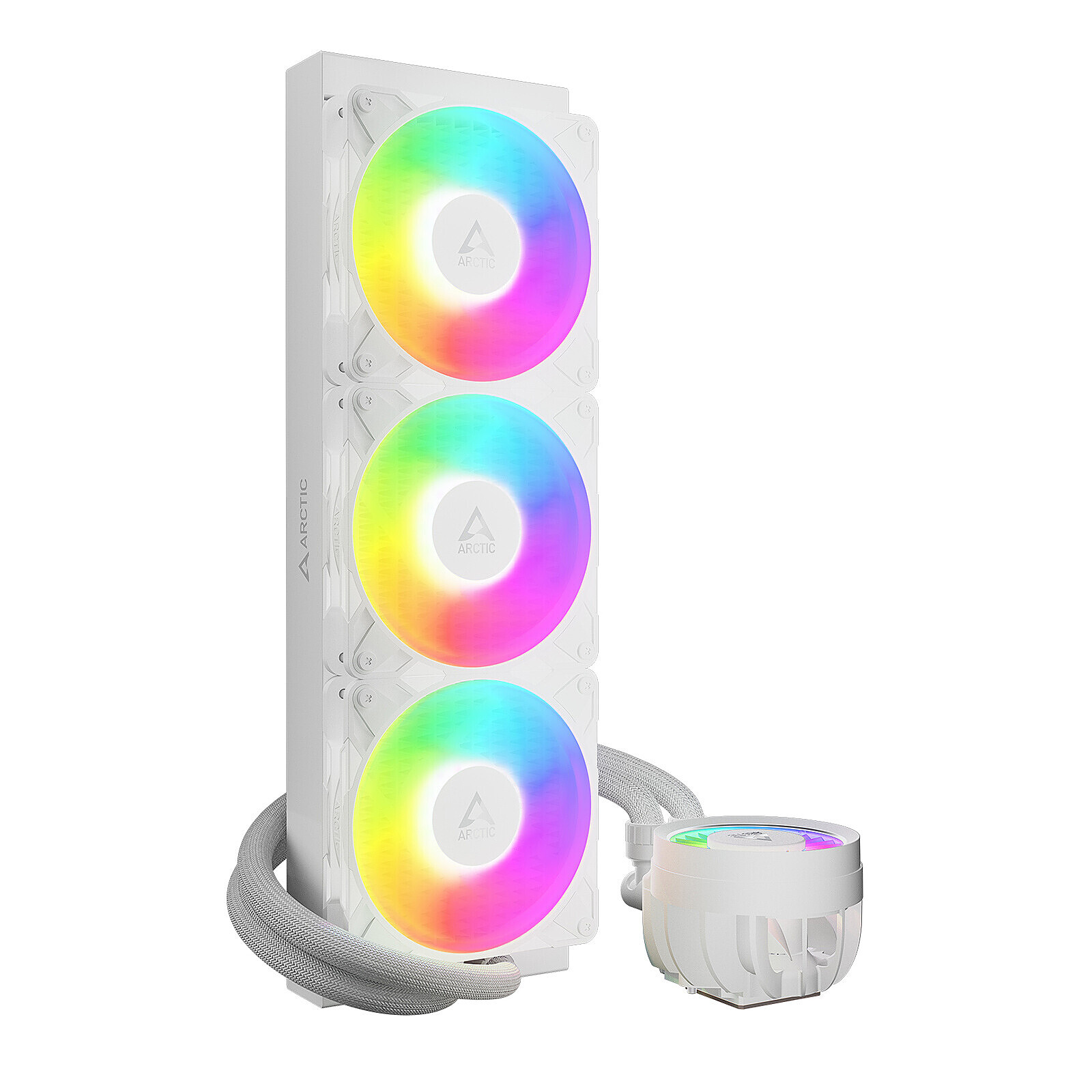 Arctic Liquid Freezer III Pro 360 ARGB — Blanc