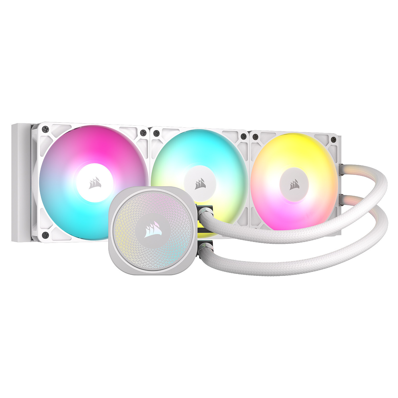 Corsair Nautilus 360 RS ARGB — Blanc