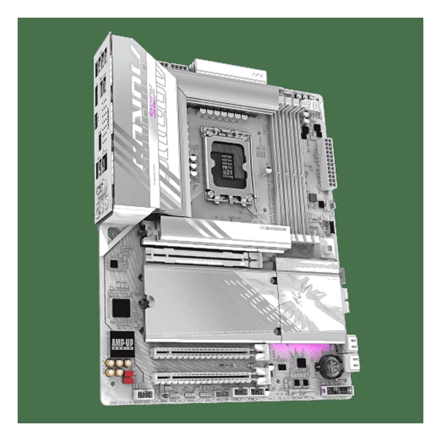 Gigabyte Z890 A ELITE WF7 ICE — vue angle